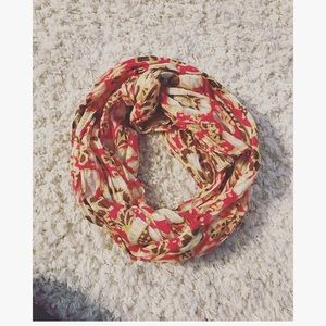 J CREW scarf (pink/ brown/ tan/ gold)
